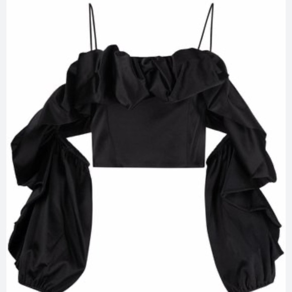 Alice + Olivia Monroe Ruffle Top - Picture 2 of 5